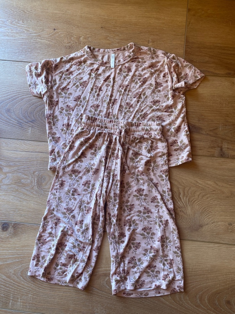 Rylee + Cru Dusty Pink Floral Top 2-3t